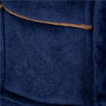 Halat de baie pentru barbati pana la genunchi, marimea L/XL, albastru marin Mob360 - imagine 4