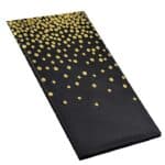 Fata de masa de unica folosinta pentru petreceri, 137x272cm, negru auriu Mob360 - imagine 4