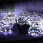 Ghirlanda luminoasa tip perdea 200 LED-uri, 2x2m, pentru interior, alimentare USB, alb Mob360 - imagine 4