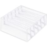 Set 3 organizatoare sertar pliabile pentru sosete/lenjerie, alb Mob360 - imagine 4