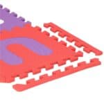 Covor din spuma pentru copii, tip puzzle cifre si litere, 36 piese, 175×175 cm, multicolor Mob360 - imagine 4