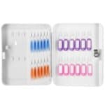 Cutie metalica din otel pentru 48 chei, echipata, 25x20x7.5cm, alba Mob360 - imagine 3