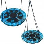 Leagan tip cuib Camuflaj 100cm, inaltime reglabila, 150 kg, Albastru Negru Mob360 - imagine 4