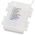 Instalatie lumini de exterior pentru gradina, 10.5 metri, 100 LED-uri, cu baterii, galben Mob360 - imagine 3