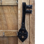 Cutie de chei Atmosphera Amalia cu 10 carlige, 30x40 cm, lemn masiv, design vintage, natur Mob360 - imagine 3