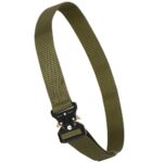Curea centura Tactical Combat pentru barbati 3.5 x 125 cm, rezistent, verde Mob360 - imagine 3