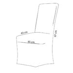 Husa pentru scaune de evenimente, marime universala, poliester si spandex, alb Mob360 - imagine 3