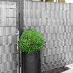 Panou de gard pentru intimitate in gradina, PVC, 35 x 0.19 m, gri Mob360 - imagine 4