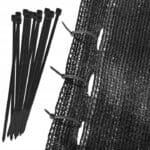 Plasa umbrire si intimitate pentru gard, 1.5m latime, 25m lungime, 140g densitate, negru Mob360 - imagine 5