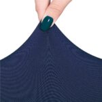 Husa universala pentru scaun, marime universala, poliester si spandex, 45 x 60 cm, bleumarin Mob360 - imagine 5
