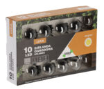 Ghirlanda luminoasa, LED, model Luca, 10 becuri, 380cm, incarcare solara, lumina alb rece Mob360 - imagine 3