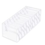 Set 3 organizatoare sertar pliabile pentru sosete/lenjerie, alb Mob360 - imagine 5