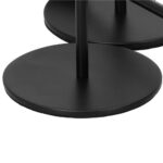 Set 3 suporturi de lumanare din metal, 23, 28 si 33cm, negru Mob360 - imagine 5