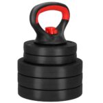 Gantera Kettlebell reglabila 10kg negru Mob360 - imagine 3