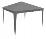 Cort pavilion de gradina pliabil automat pop-up, impermeabil, cu protectie UV, 300x300cm, gri Mob360 - imagine 5