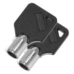 Seif electronic standard cu cifru si cheie, 170x230x170 mm, Otel, Negru Mob360 - imagine 5