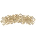 Decoratiune brad fulg de zapada, set 8 bucati, 8cm, auriu Mob360 - imagine 6