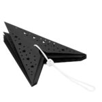 Stea decorativa 3D din hartie ajurata, 50cm, neagra Mob360 - imagine 6