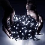 Instalatie lumini pentru bradul de Craciun, 61,5 metri, 1000 LED-uri, alb Mob360 - imagine 5