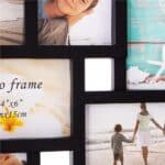 Rama foto de perete, colaj de 10 fotografii, 48x53cm, negru Mob360 - imagine 5