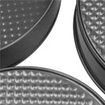 Set 3 forme de copt, 27, 25 si 23 cm, cu fund detasabil, gri Mob360 - imagine 6