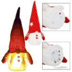 Figurina Craciun, Spiridus, cu iluminare LED, 33cm Mob360 - imagine 5