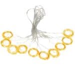 Perdea luminoasa 300 LED-uri, 3m, pentru interior/exterior, telecomanda, iluminare galbena Mob360 - imagine 5