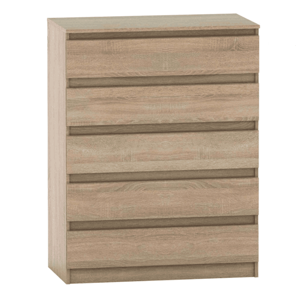 5-suplikova-komoda-dub-sonoma-hany005-hlavna Comodă cu 5 sertare, stejar sonoma, HANY NEW 005 - imagine 1