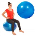 Minge pentru fitness sau yoga 85 cm, pompa inclusa, albastra Mob360 - imagine 5