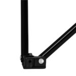 Masa plianta camping sau pescuit, cu 2 suporturi pahar, 46x46x45 cm, negru Mob360 - imagine 6