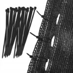 Plasa umbrire si intimitate pentru gard, 1.5m latime, 50m lungime, 140g densitate, gri Mob360 - imagine 7