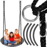 Leagan tip cuib 110cm, inaltime reglabila, 150 kg, Gri Mob360 - imagine 6