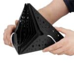 Stea decorativa 3D din hartie ajurata, 50cm, neagra Mob360 - imagine 7