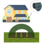 Plasa umbrire si intimitate pentru gard, 1.5m latime, 10m lungime, 140g densitate, verde Mob360 - imagine 6