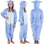 Pijama tip salopeta pentru copii, model stitch, marime 130-140cm Mob360 - imagine 7