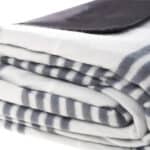 Patura pentru picnic sau plaja, cu folie izolatoare si maner, 200x240cm, albastru gri Mob360 - imagine 7