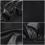 Husa universala pentru scaun, marime universala, poliester si spandex, 45 x 60 cm, imiatie piele negru Mob360 - imagine 7