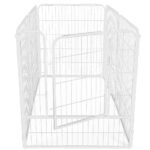 Tarc pentru animale de companie, din fier, forma configurabila, cu usa de acces, 4XL, 184x100x93cm, alb Mob360 - imagine 7