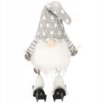 Figurina Craciun, Spiridus pe schiuri, inaltime 33cm Mob360 - imagine 6