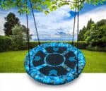 Leagan tip cuib Camuflaj 100cm, inaltime reglabila, 150 kg, Albastru Negru Mob360 - imagine 7