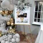 Set 50 baloane pentru petrecere, 40cm, alb, auriu, gri Mob360 - imagine 6