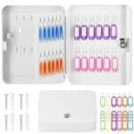 Cutie metalica din otel pentru 48 chei, echipata, 25x20x7.5cm, alba Mob360 - imagine 6