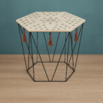 Masuta cafea octogonala Atmosphera Kumi, 44x38x40 cm, negru Mob360 - imagine 6