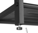 VASAGLE Raft pentru pantofi, cu 2 nivele, metal, 80x30x44cm, stil industrial, maro rustic si negru Mob360 - imagine 7