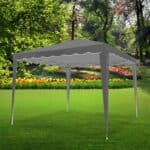 Cort pavilion de gradina pliabil automat pop-up, impermeabil, cu protectie UV, 300x300cm, gri Mob360 - imagine 7
