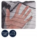 Plasa anti-insecte, cu inchidere magnetica, latime 80-100cm, inaltime 210-220cm, negru Mob360 - imagine 7