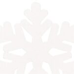 Decoratiune brad fulg de zapada din lemn, set 6 bucati, 4cm, alb Mob360 - imagine 7