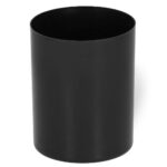 Perie WC cu rezervor detasabil si capac, din metal si bambus, 40 cm, negru Mob360 - imagine 7