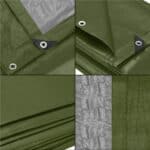 Prelata din polietilena impermeabila laminata, 120g/m2, 5x8m, verde Mob360 - imagine 7