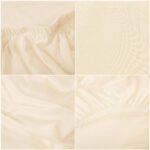 Set 4 huse universale pentru scaun, marime universala, poliester si spandex, 45 x 60 cm, bej Mob360 - imagine 2